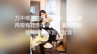 万中难遇的极品肉臀，后入被两瓣臀花夹得鸡巴、紧得想射，楼梯间叫声发骚发浪！