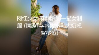 网红少女 麻酥酥哟—猫女制服 (情趣T字内内嫩乳大奶翘臀挑逗)